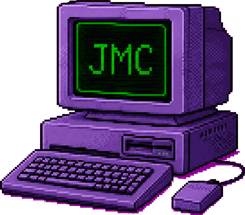 JMC pixel computer logo